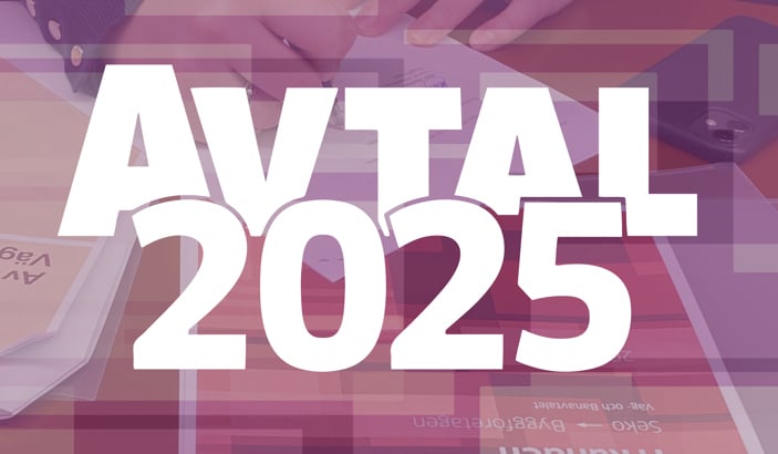 Bild med texten "Avtal 2025"